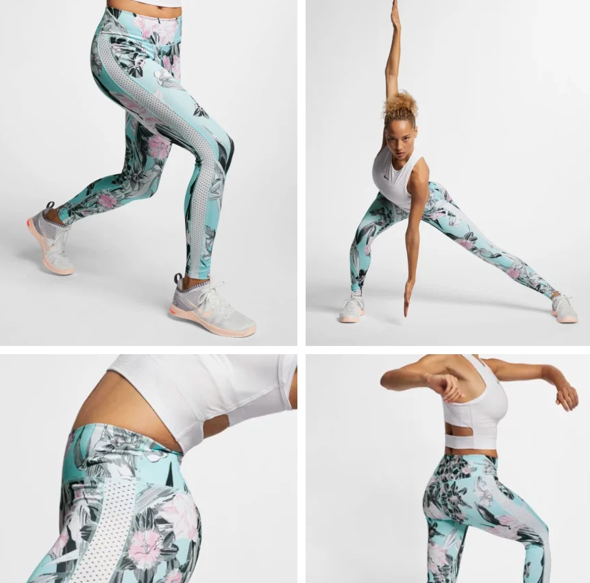Nike flower hotsell tights