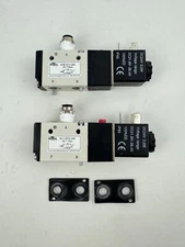 x(2) NITRA AVS-3212-24D SINGLE SOLENOID VALVE 24V, 1/4" NPT, 3-PORT, 2-POSITION
