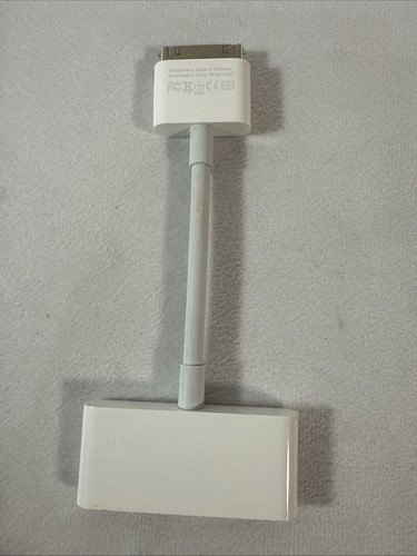 GENUINE OEM APPLE 30-PIN TO HDMI AV CABLE ADAPTER - MODEL A1422 – White - Picture 3 of 4
