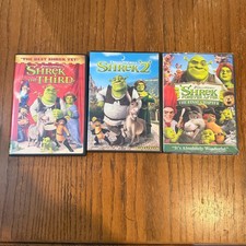 Shrek DVD Lot Shrek 2 Shrek the Third Forever After Final Chapter 3 Movies