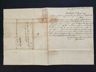 1847 antique STAMPLESS LETTER winthrop me marlborough ma WOOD family GENEALOGY — photo 1