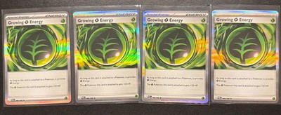 4x Growing Grass Energy 086/088 - ME03: Perfect Order (ME03) Pokemon Playset x4
