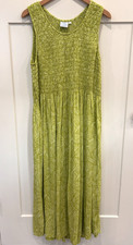 NWT Blue Ginger Hawaiian Designs Maxi Dress Women's XXL Lime Green Sleeveless