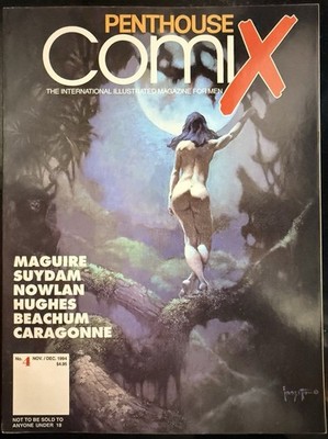 Vintage 1994 Penthouse Comix Vol. 1 #4 - FRANK FRAZETTA Cover NM - Nov/Dec