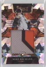 2022 Panini Select Rookie Jumbo Swatch Cracked Ice Prizm /25 Mike Baumann y6z