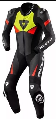 Real Cowhide Leather Motorcycle Biker Suit Motorbike Racing Protective Suit