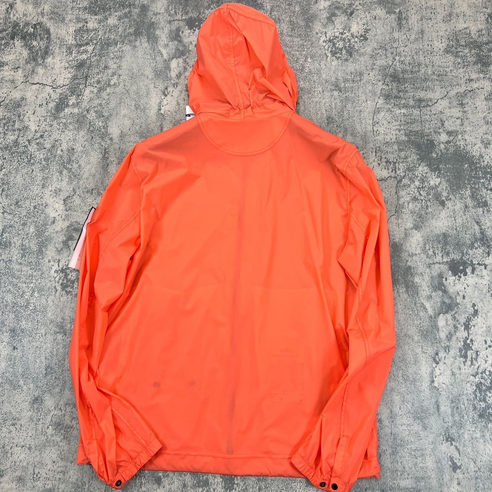 Stone Island Men's Skin Touch Packable Nylon Jacket in Lobster Red (Orange) - product detail image 3