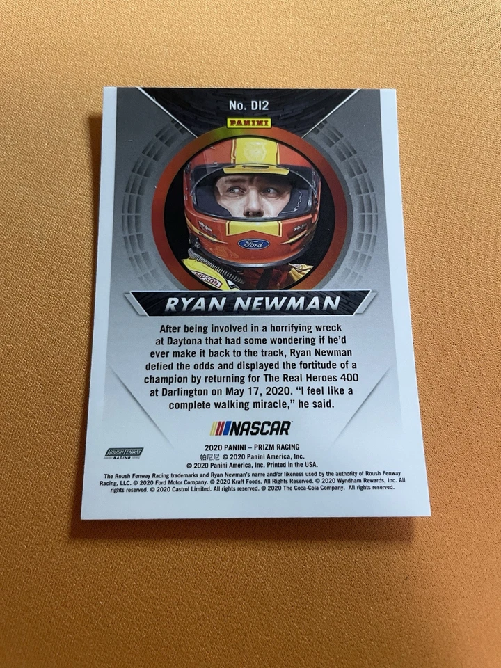 2020 Panini Prizm Racing Ryan Newman Dialed In #D12 - Image 2 of 2