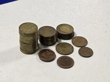 Arcade Tokens Lot of 46, Peter Piper Pizza, Showbiz Pizza, Etc