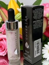 COVER FX ~ GLITTER DROPS ~ AURORA ~ 0.5 oz / 15ml Made in Italy, New in Box