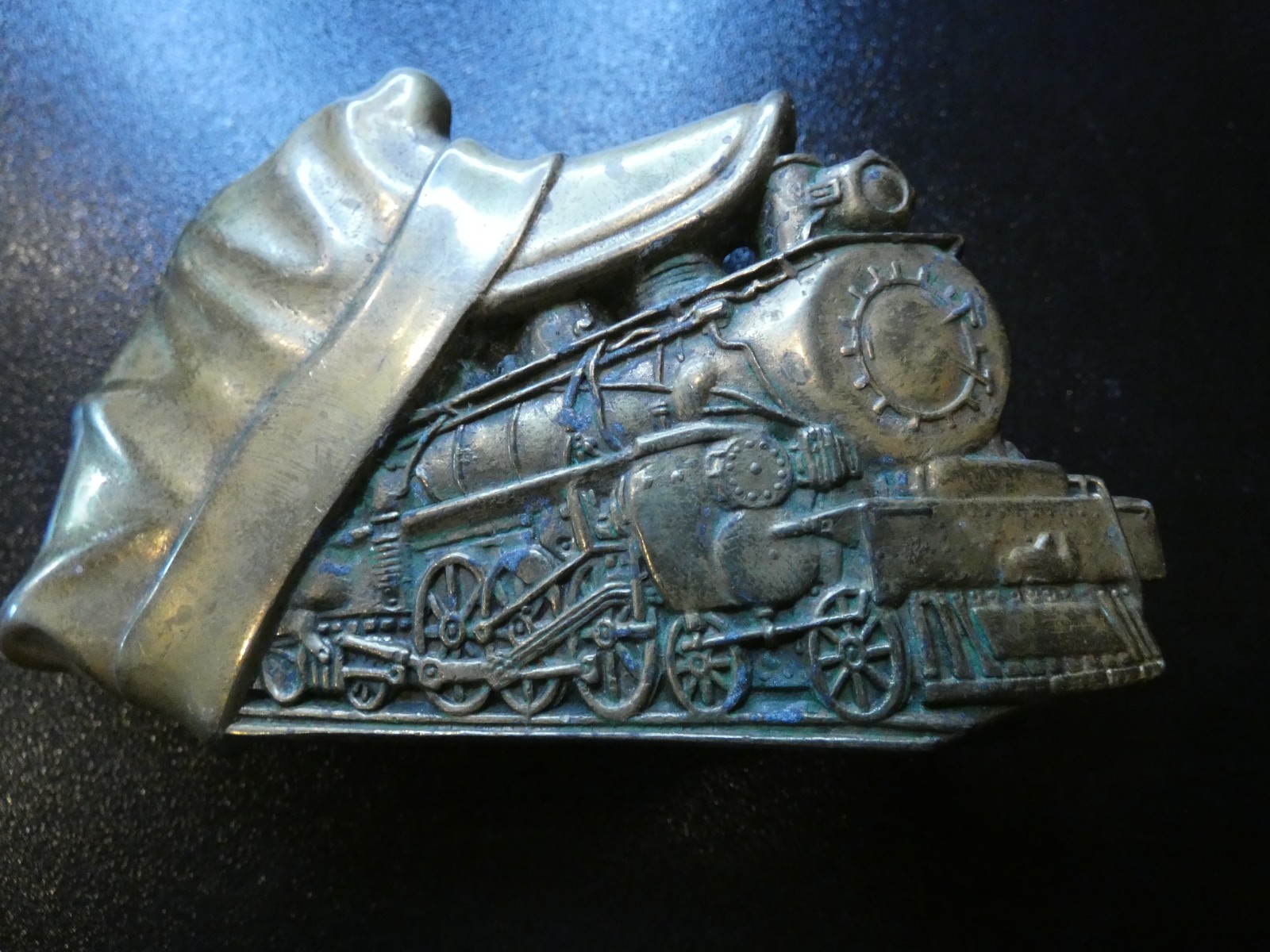 Engineers Hat Conductors RailRoad Train Car Vintage Belt Buckle Baron Buckles