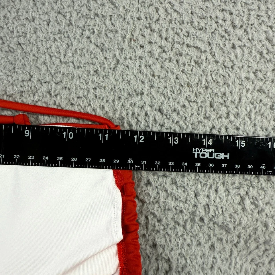 Top de bikini de natación forrado con almohadillas extraíbles halter acanalado talla XS rojo Victoria's Secret Foto 3 de 4