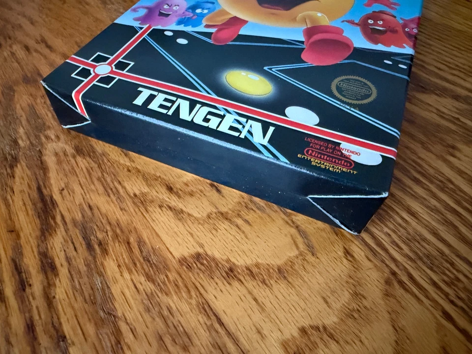 circle seal Pac-Man complete in box nintendo nes pacman poster factory nr-MINT - Image 3 of 4