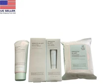 Global Beauty Care Smooth & Lift Collagen Facial Serum Eye Cream Cleanser Cloth