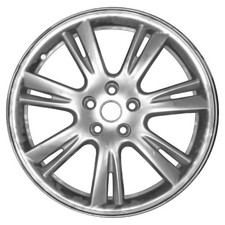 19x8.5 7 Split Spoke Used Aluminum Wheel Painted Bright Silver 560-96964