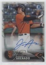 2016 Bowman Chrome Prospects Refractor 410/499 Jonah Arenado #BCAP-JA Auto 0re5