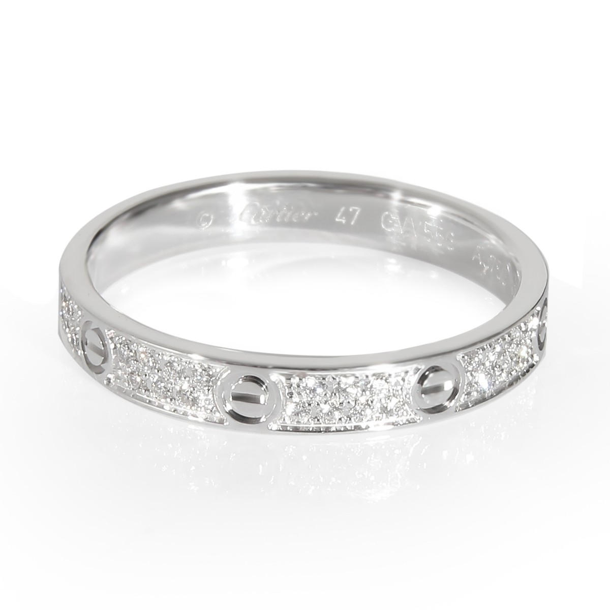 Cartier White Gold Mini Model Love Ring | eBay