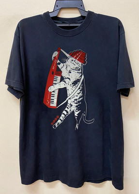 Devo Band Cat Funny Gift For Fan Short Sleeve Black S-2345XL Men T-Shirt