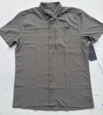 Men's Anetik Shirt Green Button-Down M Outdoor Hike Camp Technical NWT Breath