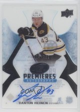 2016-17 Upper Deck Ice Premieres 113/299 Danton Heinen #IPA-DH Auto a8r