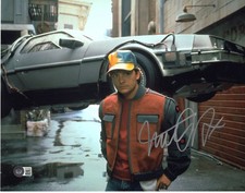 Michael J. Fox signed 11x14 Photo Marty McFly Back to the Future 2 Beckett