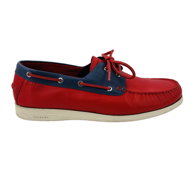 Mens 11 M Cole Haan Cornell 2 Eye Boat Shoe Flame Red  display picture 2
