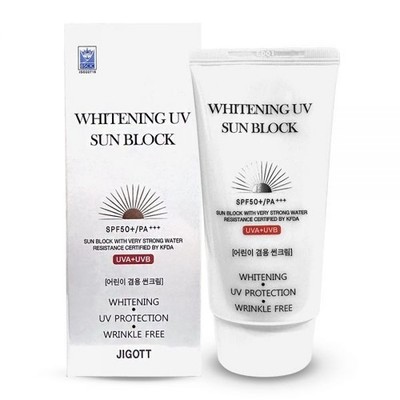 JIGOTT Whitening Sun Block 70ml SPF50+ PA+++ K-beauty UV Sunscreen