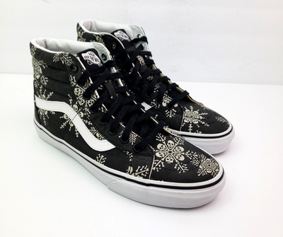 SAMPLE Vans Sk8 Hi Reissue Van Doren Skull Snowflake Mens Sz 6 Black Skate Shoes SAMPLE Vans Sk8 Hi Reissue Van Doren Skull Snowflake Mens Sz  main image 2