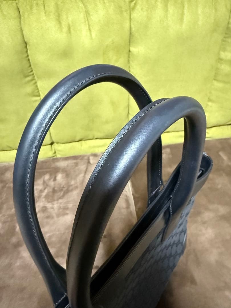 GUCCI Tote Bag A4 GG Canvas Leather Black Unused Condition thumbnail 5