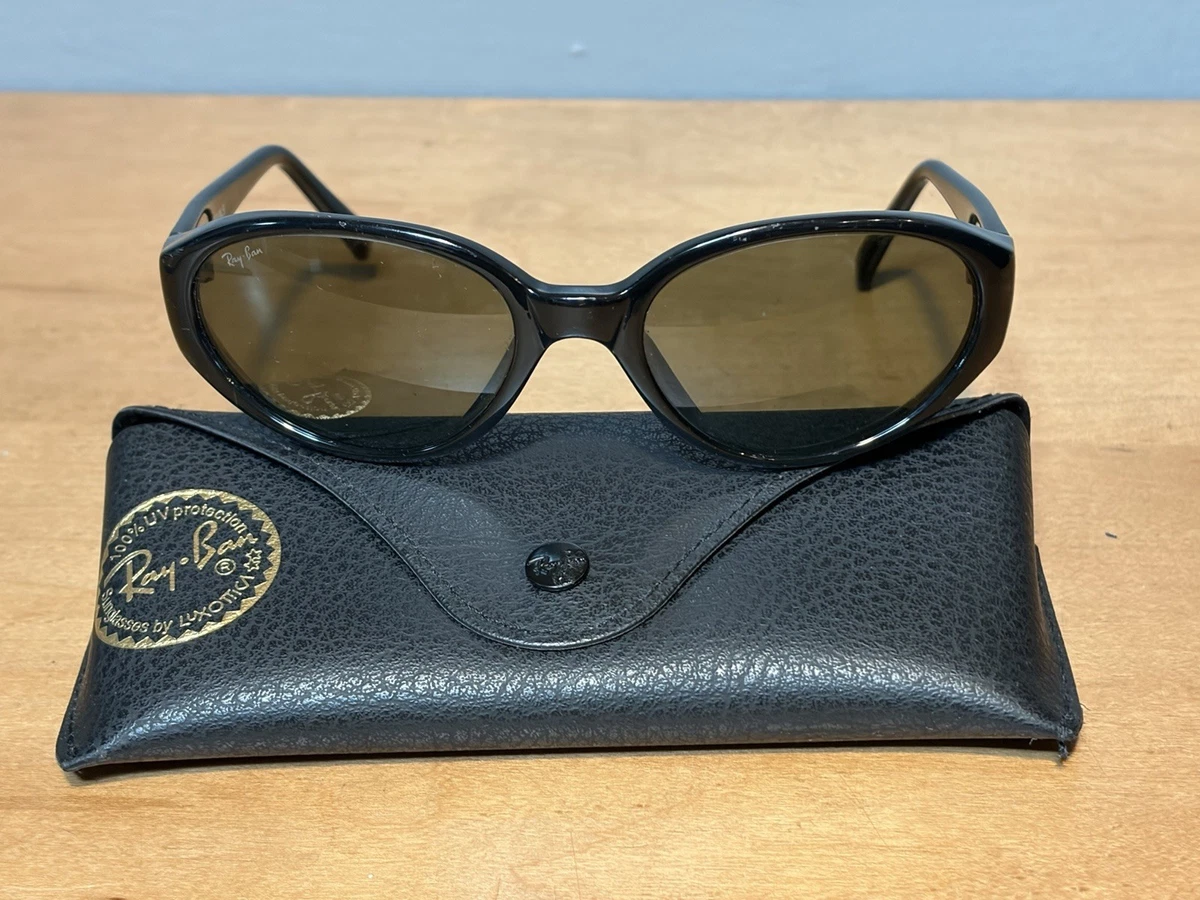 Ray-Ban Black Oval Vintage Sunglasses for sale | eBay