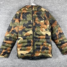 Armada Jacket Mens Medium Brown Green Camo Fu...