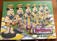 1993 VTG Hanna Barbera, The Flinstones 3-D Chess Set, NIB MINT CONDITION