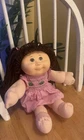 Cabbage Patch  Doll  16" Original Vintage Retro Style, Brunette/Brown Eyes