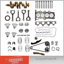 Engine Parts Crankshaft Rod Pistons Timing Chain Kit For G4FD Hyundai Kia 1.6L