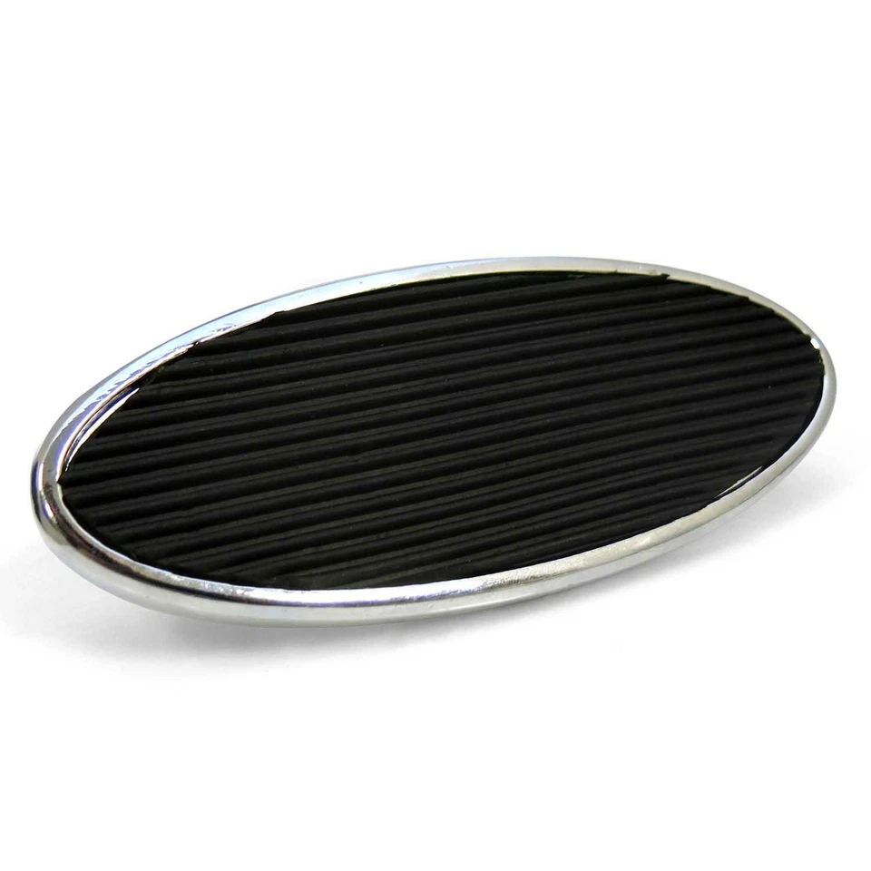 Pedal de gas de montaje en cortafuegos ovalado, pastilla de freno y embrague Lg ovalada Billet cromada Foto 2 de 4