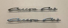 1957 - 1960 Ford Truck Custom Cab Script Emblems Baak-8125622 1957 - 1960 Ford Truck Custom Cab Script Emblems Baak-8125622