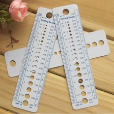 Needle Gauge Ruler Knitting Accessories UK US Canada Sizes 2-10mm Sewing