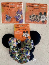 Lot of Mickey Mouse Dangle Earrings Hair Schrunchie Halloween Disney Claire's