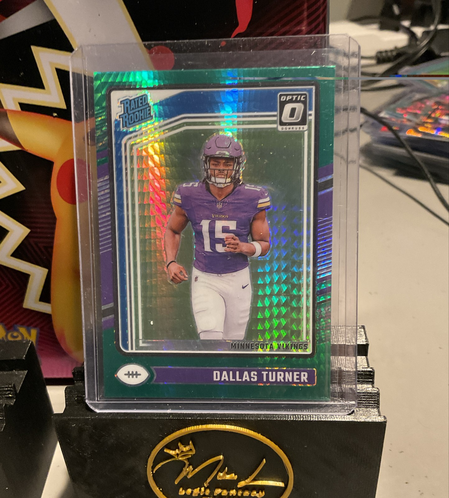 2024 Panini Donruss Optic - Rated Rookie Dallas Turner #224 Green Hyper Prizm...