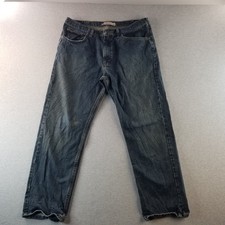 Lee Jeans Men's Sz 38x30 VTG Regular Straight Leg Dark Wash 100 Cotton Normcore