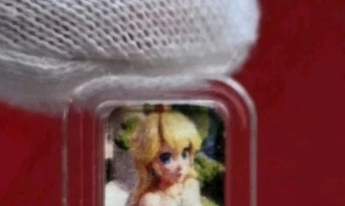 SEXY! Princess Peach - 1 Gram .999 Fine Pure Silver Colorized Mini Bar Round