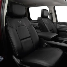 Genuine Mopar Seat Covers - Rear Quad Cab 6040 Bench - Black 82215472
