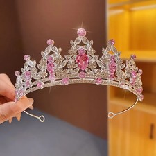   Crystal Crown Hair Accessory for girls Featuring a Princess Hairpin