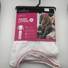 Cuddl Duds Warm Layers Girls XL 2 Piece Set Shirt  Leggings Multi NEW