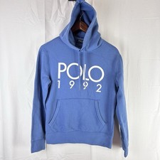 Polo 1992 Hoodie Polo Ralph Lauren Blue Mens Extra Small Flaw