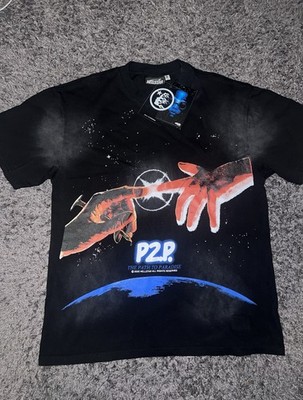 Hellstar Glitter P2P Shirt US Medium, 100% Cotton