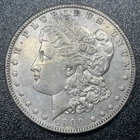 1900-S Morgan Silver Dollar $1 AU Details Better Date Coin