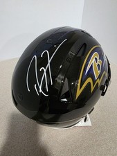 Ray Lewis Signed Ravens Full Size Speedflex Helmet Beckett COA