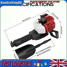 52CC Portable Garden Tree Digging Machine 2-stroke Air-cooled Single Cylinder UK