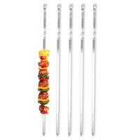 Zmc SchaschlikspießE 55Cm Edelstahl – GrillspießE 1Cm Breit | Rostfrei Stabil